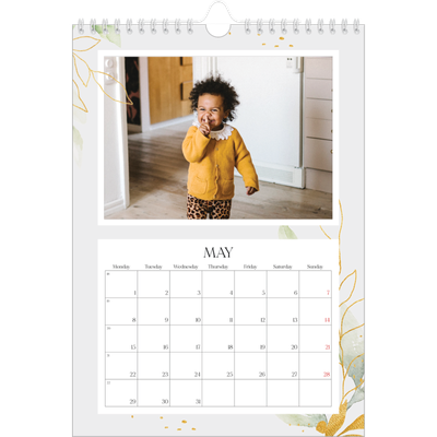 A4 Photo Calendar — Floral splash [cover]