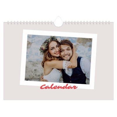 A4 Landscape Photo Calendar — Signed in crimson [cover]