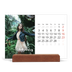 Easel Desk Calendar Landscape  — Simple script [February]