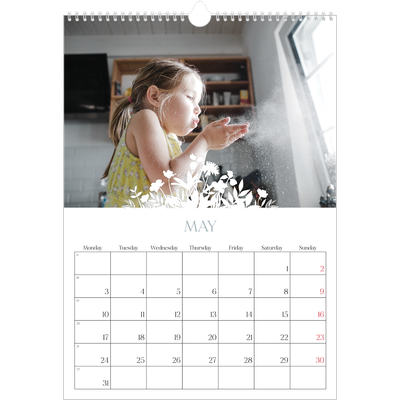 A3 photo calendars — Flower motif [cover]