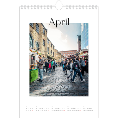 A4 Photo Calendar — My travelogue [April]