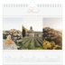 Square calendars  — Gold script banner [March]