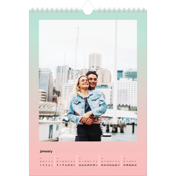 A4 Photo Calendar — Pastel shades