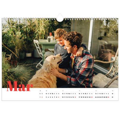 A3 Photo Calendar — A bold year [March]