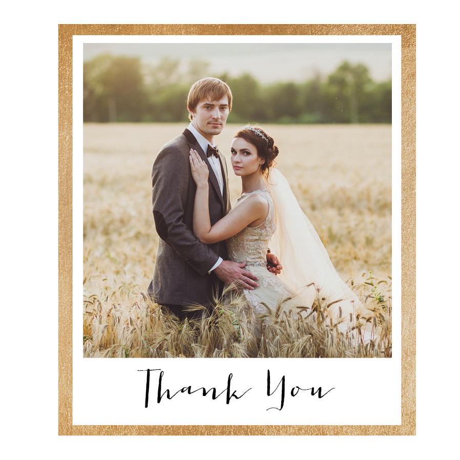 Thank you cards — In the frame