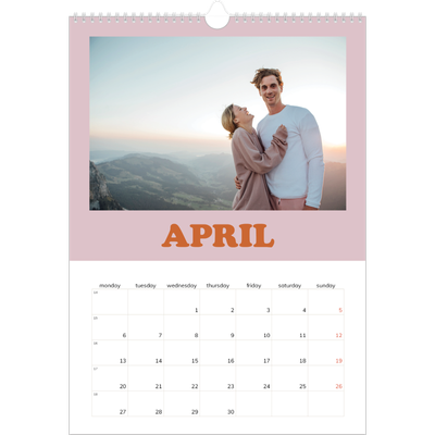 A3 photo calendars — Retro frames [April]