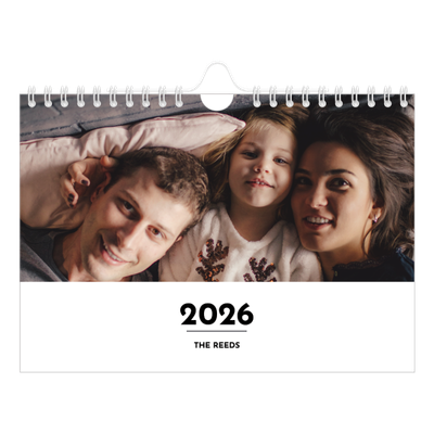 A5 Landscape Photo Calendar — Letter spotlight [cover]