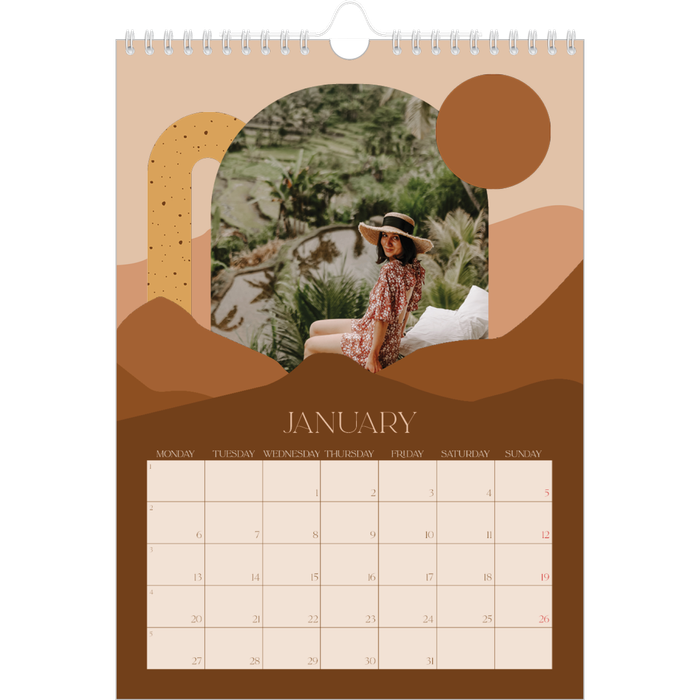 Slim calendar 2025 Personalised Kitchen Photo Calendar