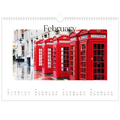 A3 Photo Calendar — My travelogue [February]