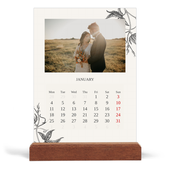 Easel Desk Calendar Portrait — Ink & ivy