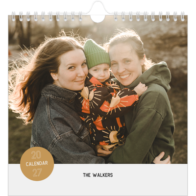 Square calendars  — Photo sticker [cover]