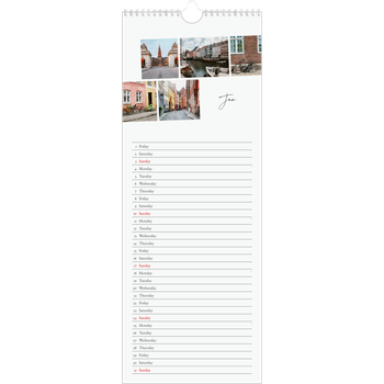Slim Calendar (15 x 40cm) — City break