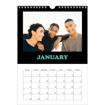 A4 Photo Calendar — Fun type