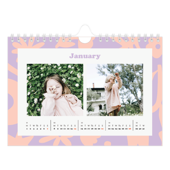 A5 Landscape Photo Calendar — Playing with pattern