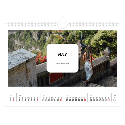 A4 Landscape Photo Calendar — Full story [May]