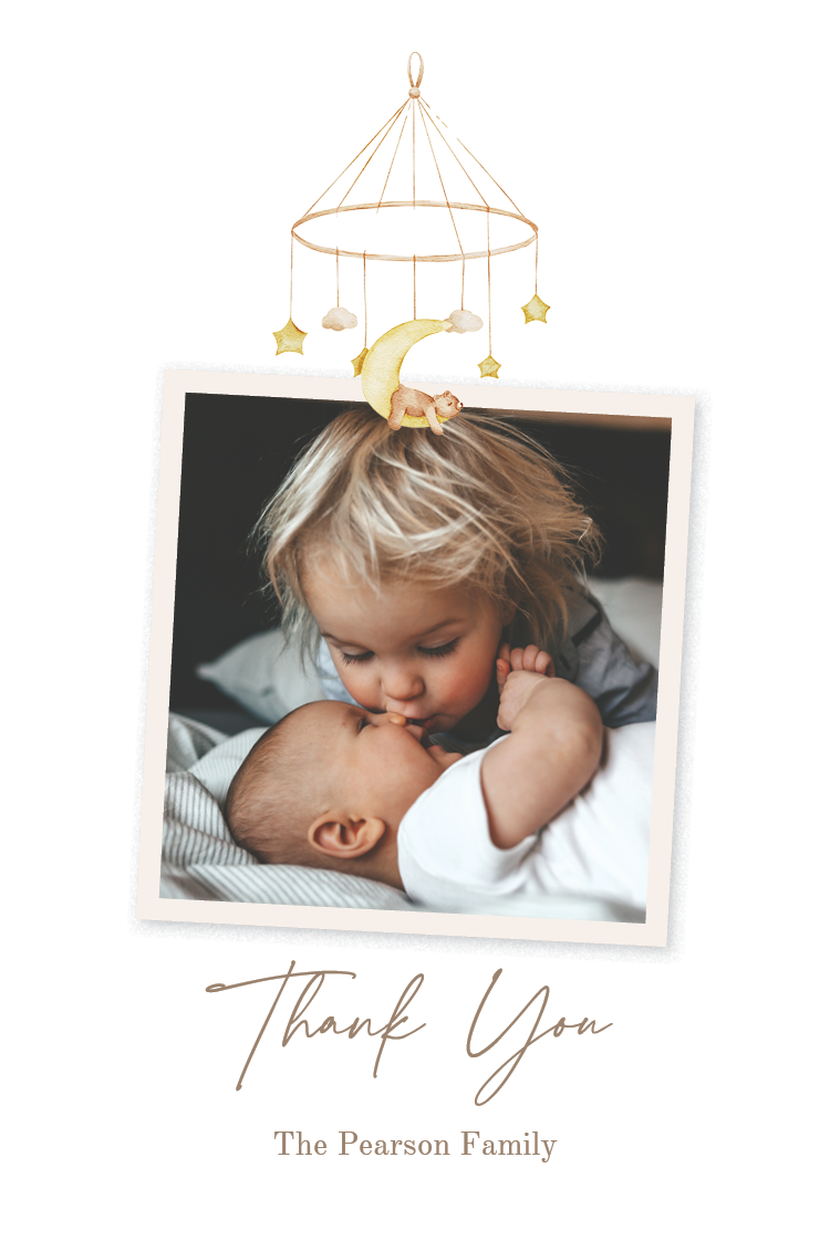 Thank you cards — Nursery treasures