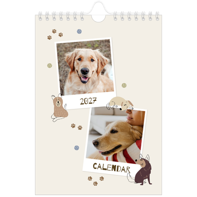 A5 Photo Calendar — Playful puppy [cover]