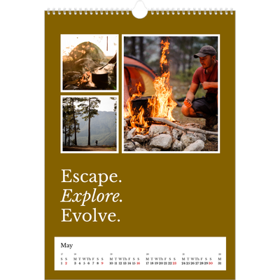 A3 photo calendars — Editorial Earth [May]