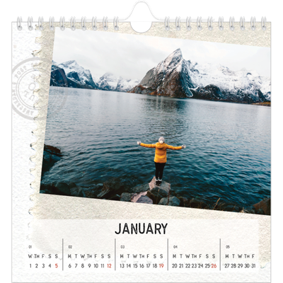 Square calendars  — Parts unknown [January]