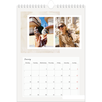 A4 Photo Calendar — Muted tones