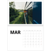 A4 Double Photo Calendar — White space [March]