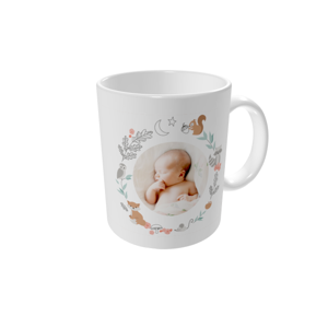Personalised mugs — Forest wreath frame