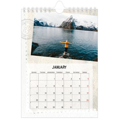 A5 Photo Calendar — Parts unknown [January]
