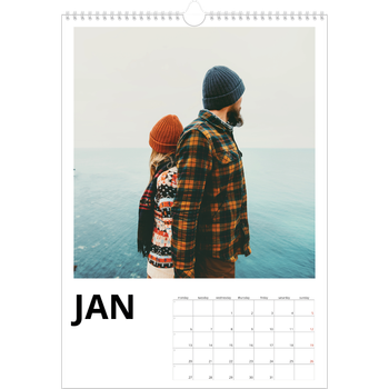 A3 Photo Calendar — White space