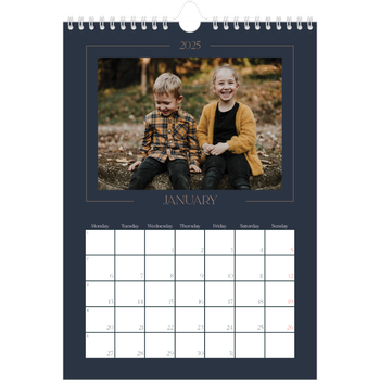 A4 Photo Calendar — Prussian blue