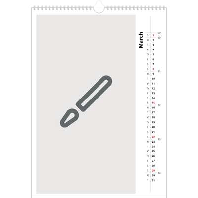 A3 photo calendars — Design your own product [March]