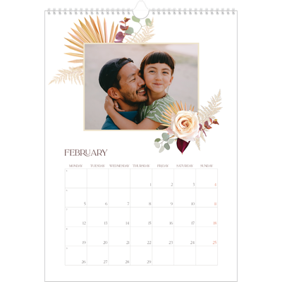 A3 photo calendars — Boho [February]