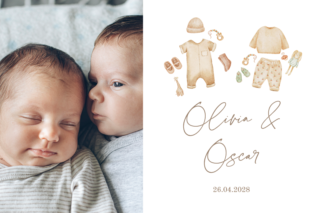 Invitations — Twin treasures