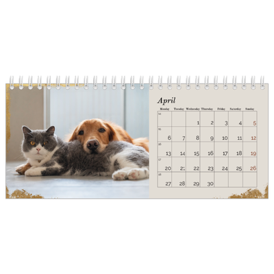 Desk calendars — Classic Gold [April]