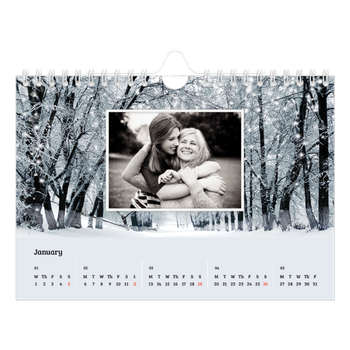 A5 Landscape Photo Calendar — Four seasons