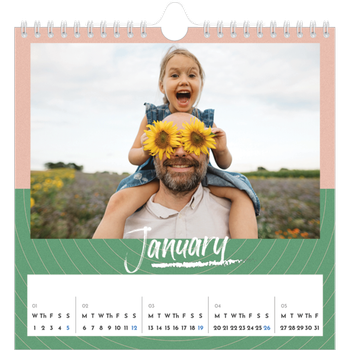 Square Photo Calendar — Colour and pattern