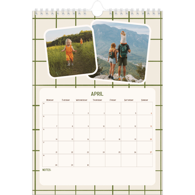 A4 Photo Calendar — Retro patterns [April]