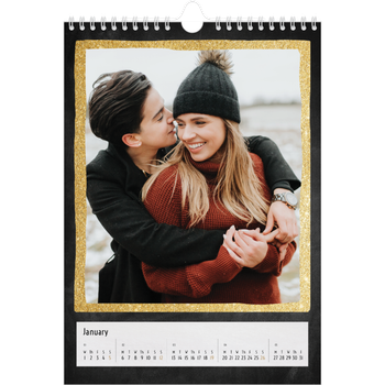 A4 Photo Calendar — Glitter frames