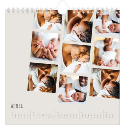 Square calendars  — Memories in motion [April]