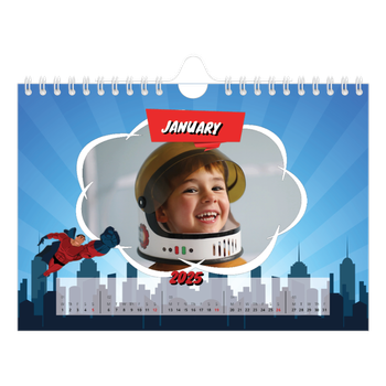 A5 Landscape Photo Calendar — Comic book