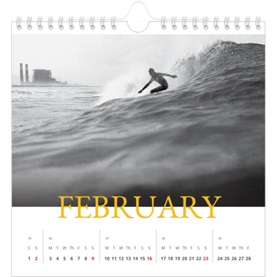 Square calendars  — Heritage style [February]