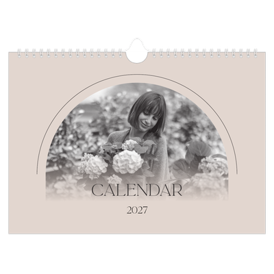 A4 Landscape Photo Calendar — Simple botanical [cover]