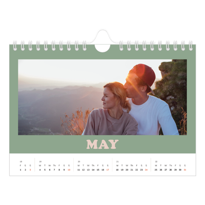 A5 Landscape Photo Calendar — Retro frames [cover]