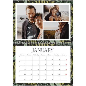 A4 Double Photo Calendar — Floral wallpapers