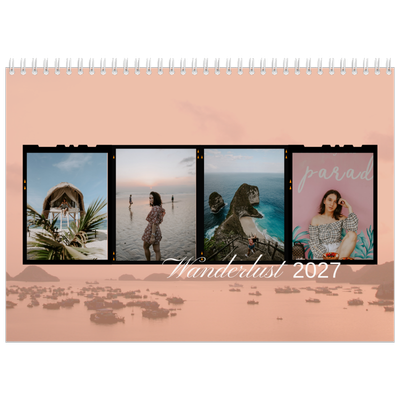 A4 Double Photo Calendar — Adventure wanderlust [cover]