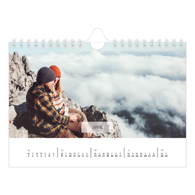 A5 Landscape Photo Calendar — Classic calendar [April]