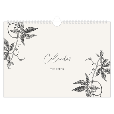 A4 Landscape Photo Calendar — Ink & ivy [cover]