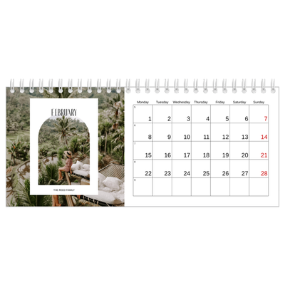 Desk calendars — The open arch [February]