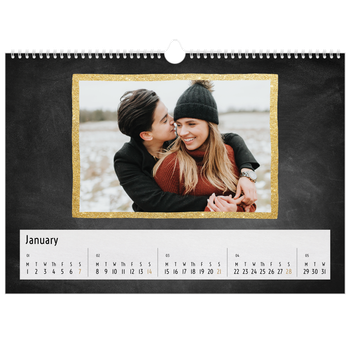 A3 Landscape Photo Calendar — Glitter frames