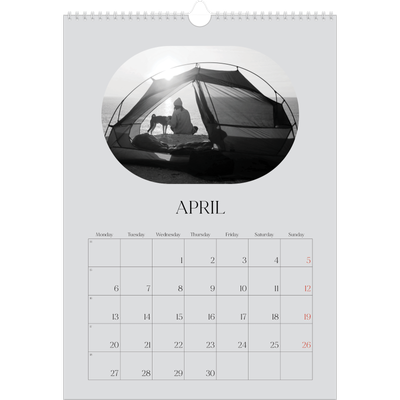 A3 photo calendars — Open road [April]
