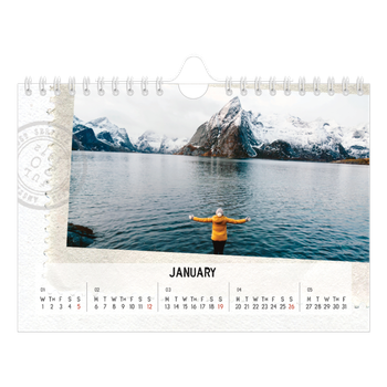 A5 Landscape Photo Calendar — Parts unknown